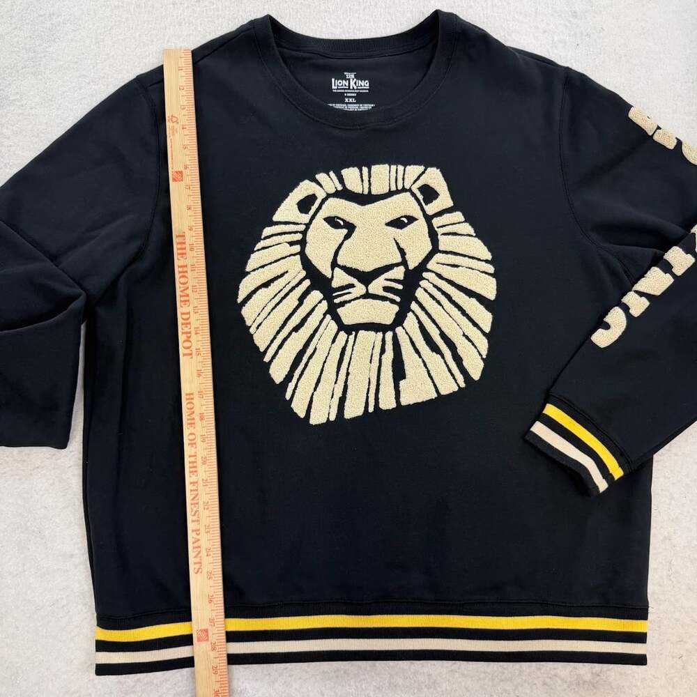 NWT The Lion King the Broadway Musical Black Chenille Pullover Size XXL - Picture 3 of 5